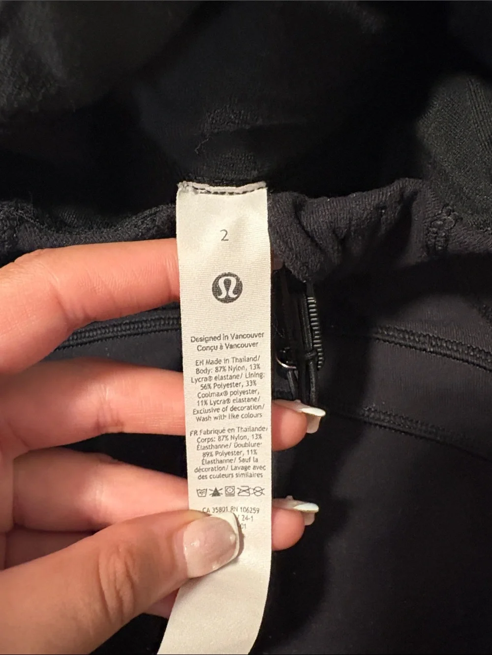 lululemon athletica Black Full-Zip Sculpting Jacket